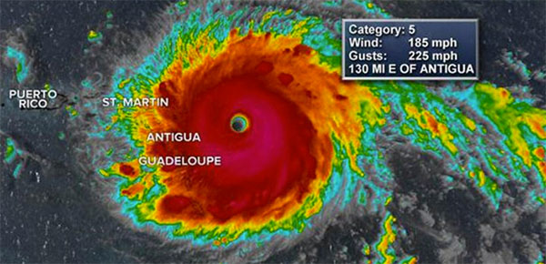 Imagens de Satelite, Irma, Categoria 5