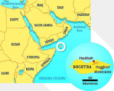 Localizacao no Mapa, Socotra