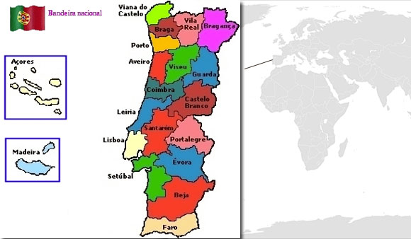 Mapa de Portugal