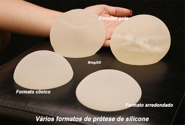 Formatos de proteses de silicone