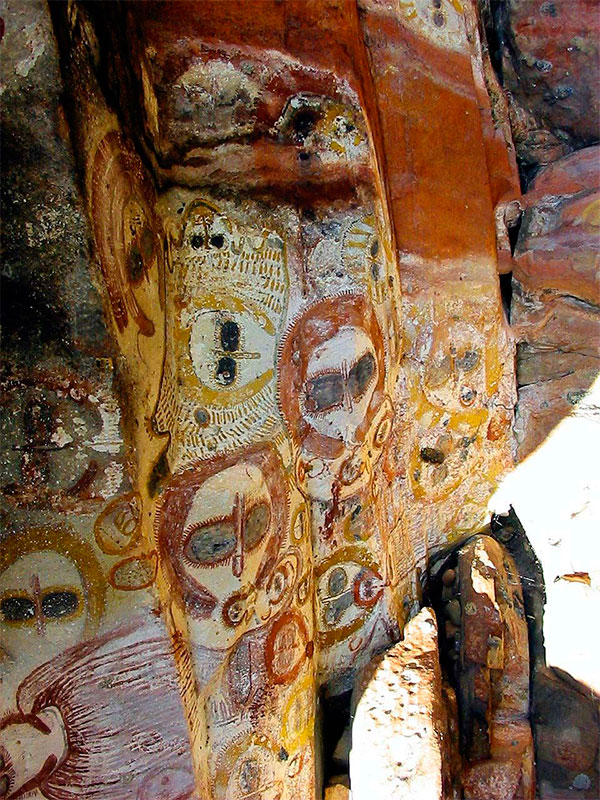 Pintura rupestre aborígena sagrada, Wandjina