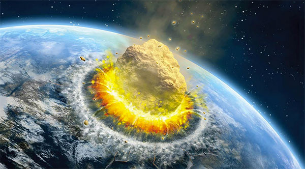 Impacto de meteoro na Terra