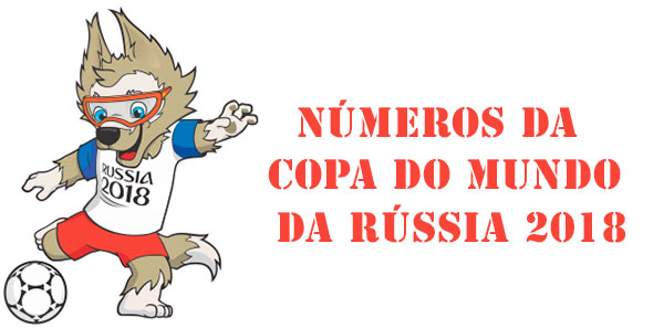 Números da Copa do Mundo da Rússia 2018