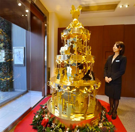 Arvore de Ouro de Natal, joalheria de Tóquio