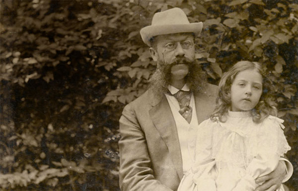 Emil Jellinek e sua filha Mercedes Jellinek