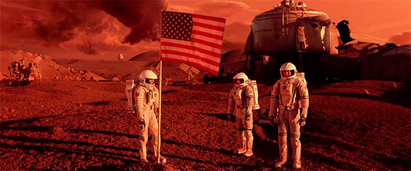 Humanos, astronautas em Marte