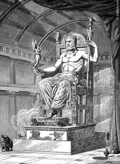 Gravura do Monumento Zeus