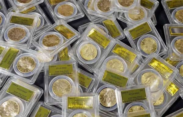 10 milhões de dólares em moedas de ouro