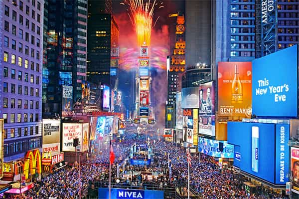 Ano-novo na Time Square, NY, EUA