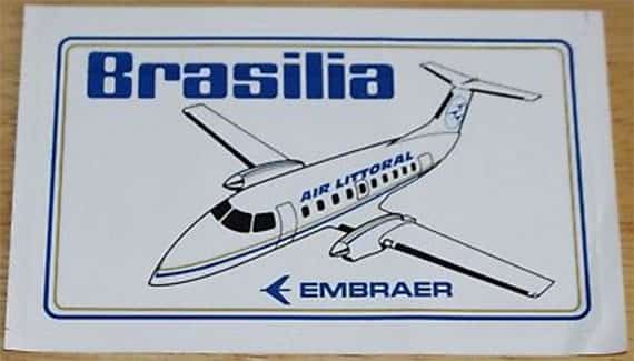 Desenho do Embraer EMB-120 Brasília