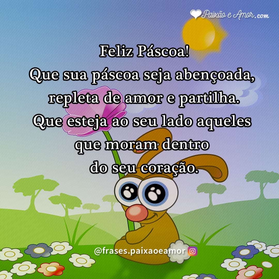 Frase de Feliz Páscoa