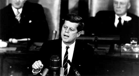 John Kennedy em discurso