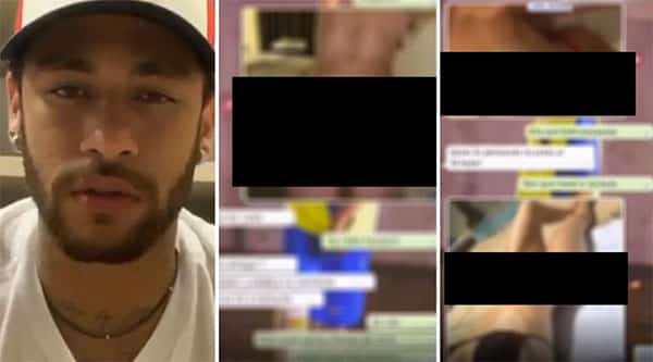 Neymar, chat com modelo