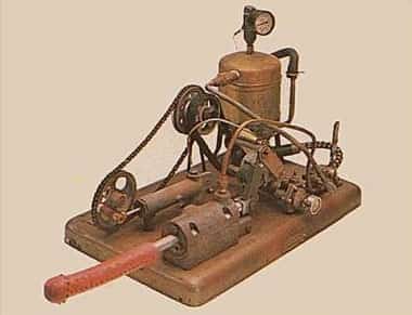 O primeiro vibrador a vapor, 1869