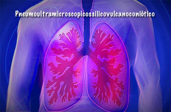Pneumoultramicroscopicossilicovulcanoconiótico, pulmão