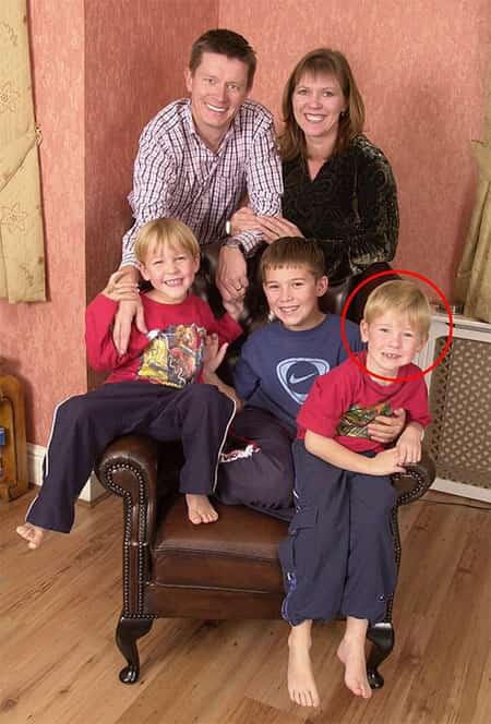Richard Mason, sua ex-esposa e os 3 filhos