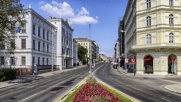 Ruas da cidade de Viena
