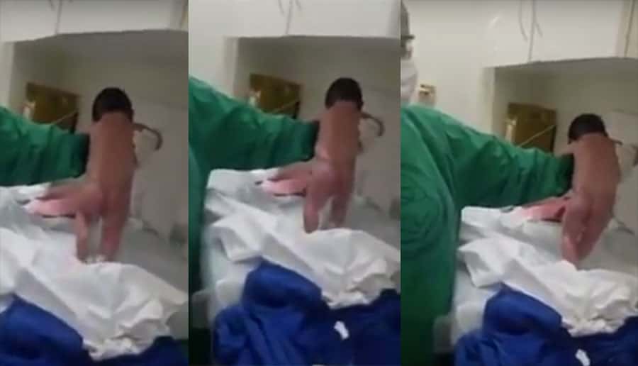 Img - BebÃª mal nasce e jÃ¡ quer sair andando